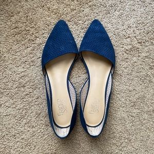 Navy blue flats